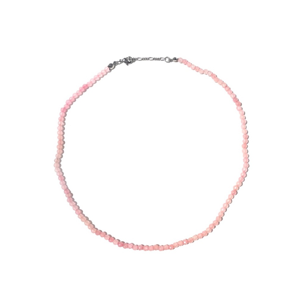 brandy melville pink beaded necklace